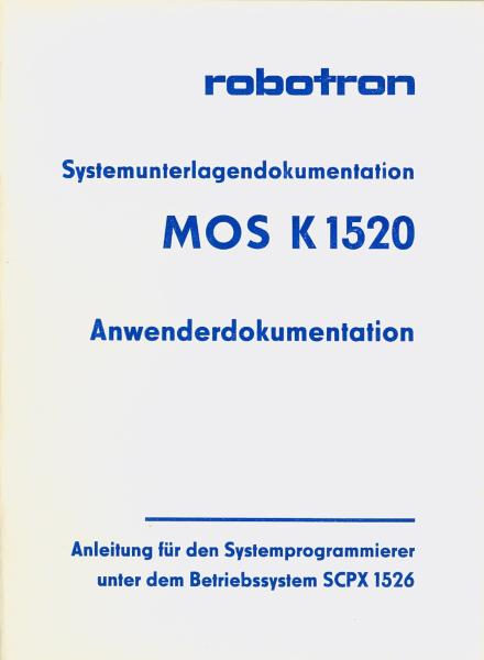 Das Buch aus der Reihe:robotron Systemunterlagendokumentation MOSK 1520, Anwenderdokumentation aus dem Verlag VEB robotron Buchungsmaschinenwerk Karl-Marx-Stadt, erschienen in der 3. Auflage, behandelt die Themen Systemüberblick und BIOS. 